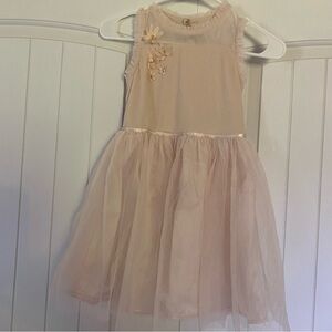 Cat & Jack Light Blush Pink Tulle Dress M 7/8